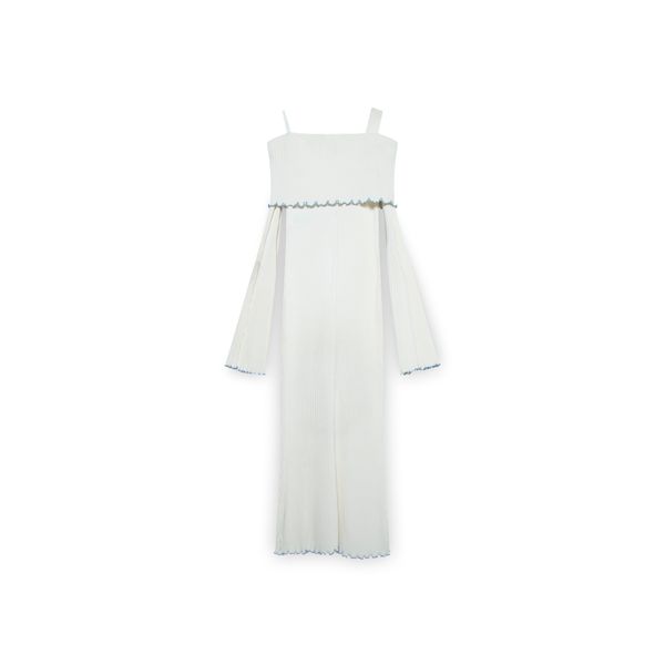 Ellery Off the Shoulder Rib Dress