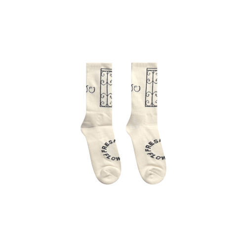 Garden Gates Socks - White