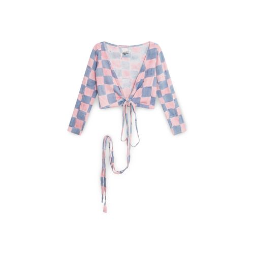 Anabell P. Lee Pink and Blue Patterned Top
