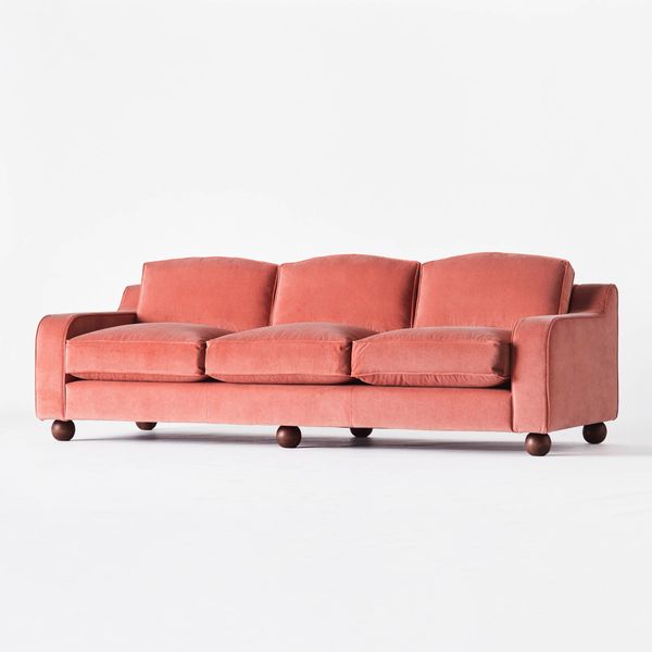 Lola Sofa Velvet Pink by Edin & Lina Kjellvertz