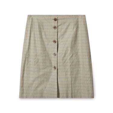 Barney's New York Plaid Skirt Suit