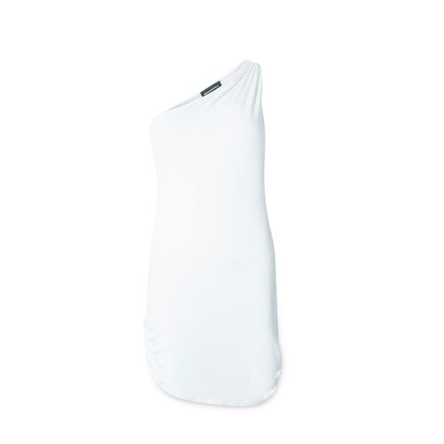 Rayon White Mini Dress