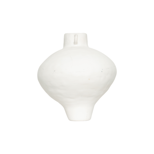 Marta Bonilla White Terracotta Vase