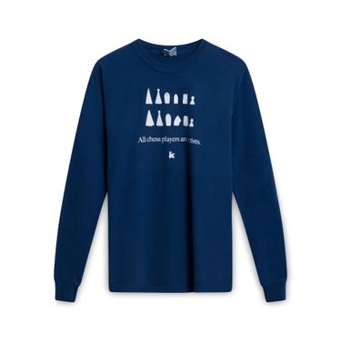 All Chess Players are Artists Long-Sleeve - Navy