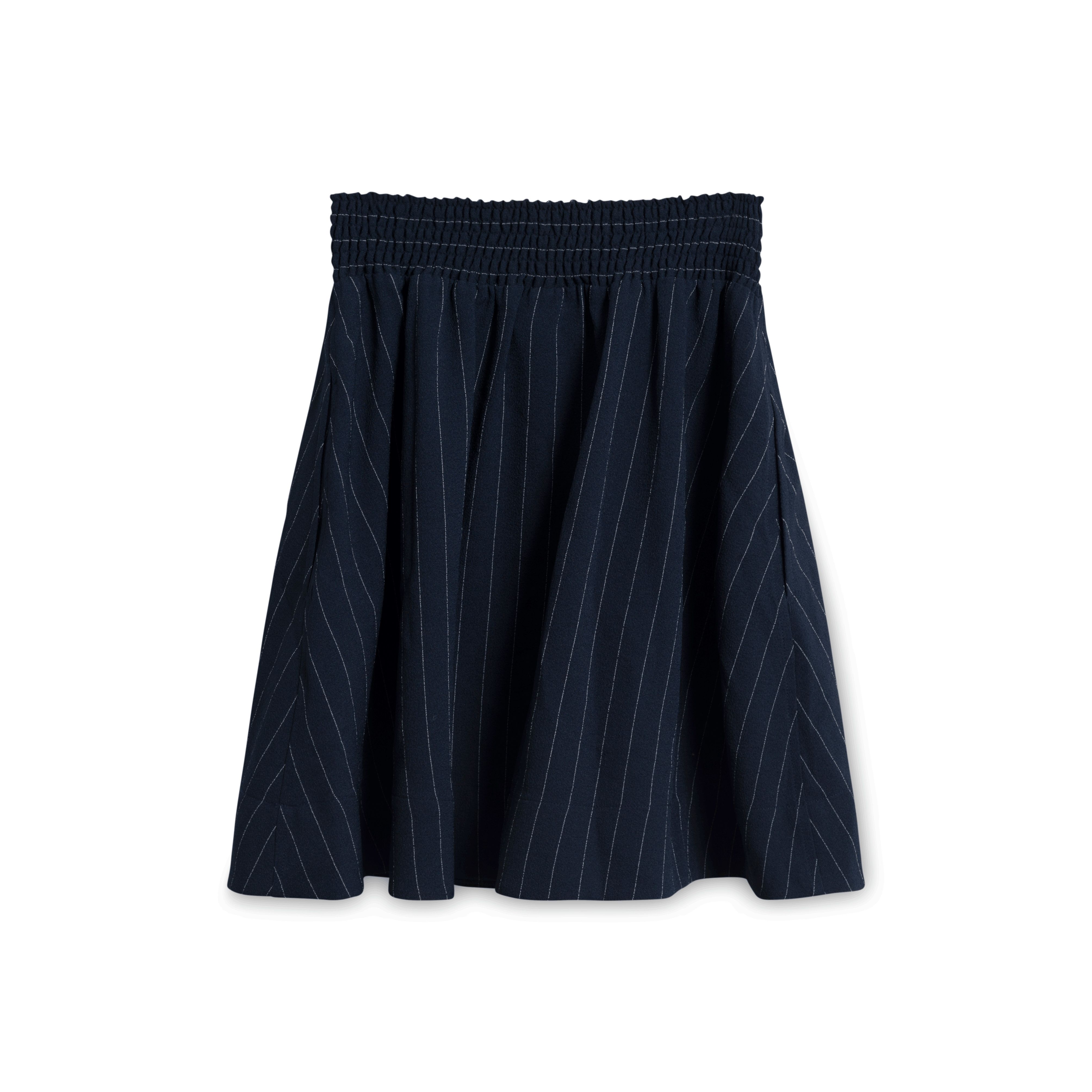 Whistles Denim Zipper Skirt - Navy by Lisa Dengler | Basic.Space