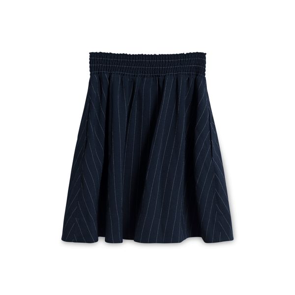 Ganni Pinstripe Navy Skirt