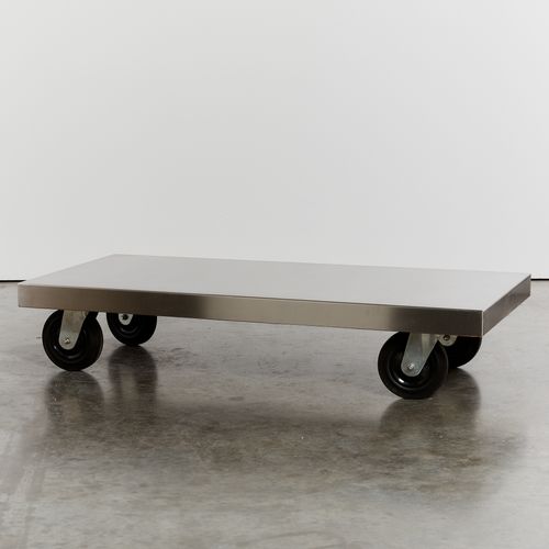 Stainless Steel Coffee Table With Castors