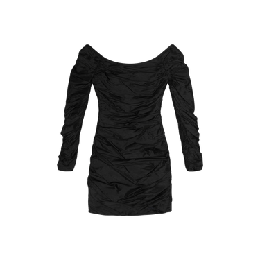 Sophie Sitbon Black Ruched Mini Dress