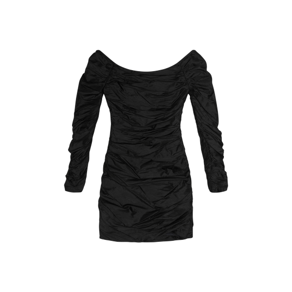 Sophie Sitbon Black Ruched Mini Dress