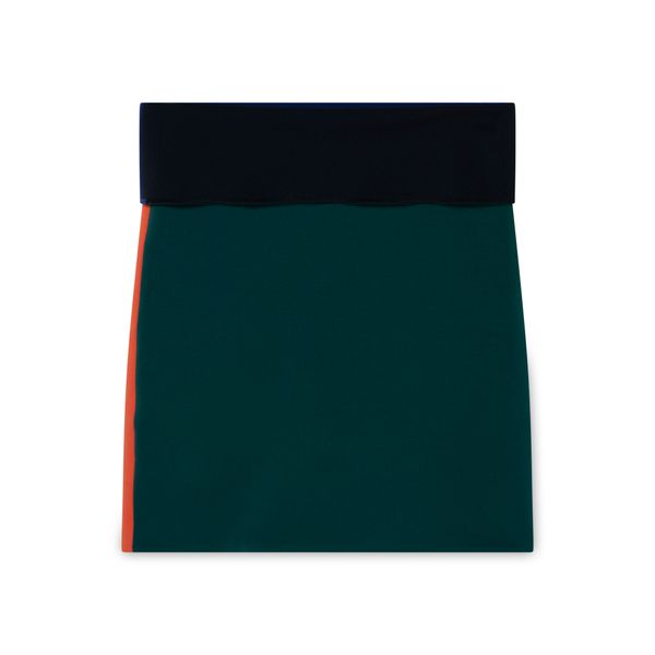 Orseund Iris Color Block Fold Over Mini Skirt