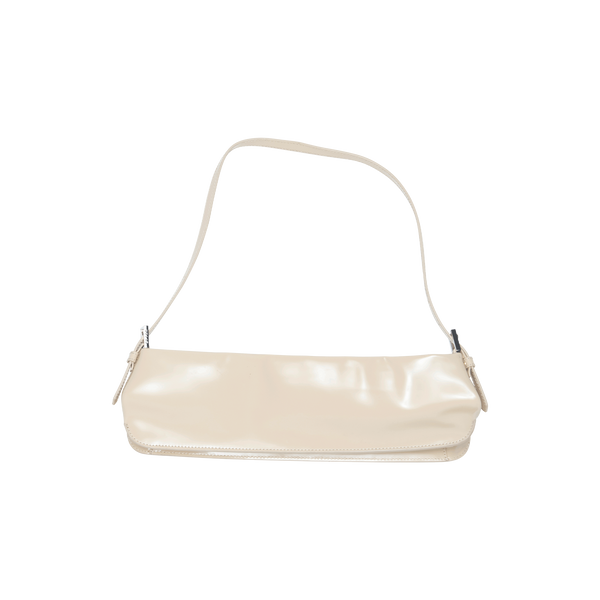 By Far Dulce Long Beige Shoulder Bag