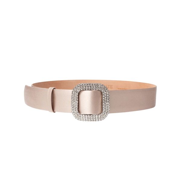Spark Belt Champagne Silk Satin