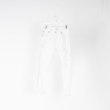 RE/DONE Distressed Straight Leg Jeans
