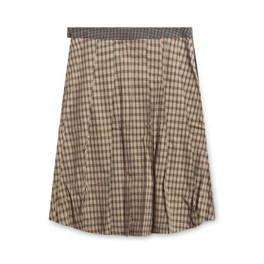 Stussy Mix Plaid Pleated Skirt