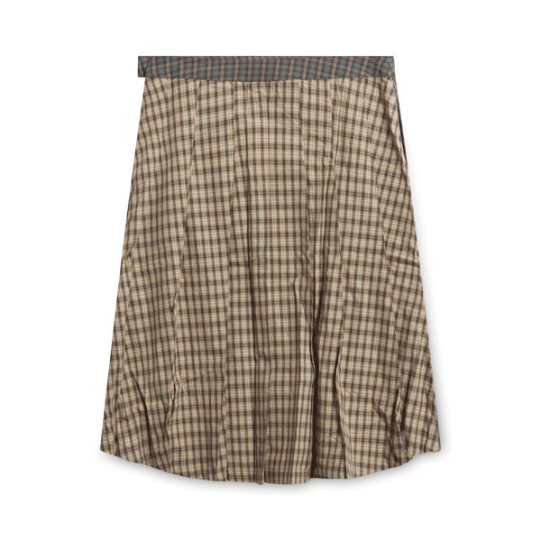 Stussy Mix Plaid Pleated Skirt