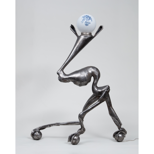 Steel Lamp by Joseph Santiago-Dieppa