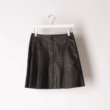 FIFTEEN TWENTY Button up Leather Skirt