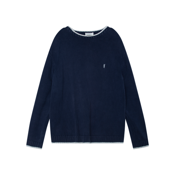 Vintage Yves Saint Laurent Navy Blue Sweater