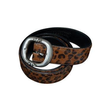 Chrome Hearts Pony Hair Leopard Gunslinger Belt