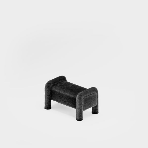 Prowling Fur Ottoman 