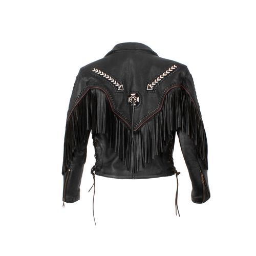 Vintage Force Fringe & Leather Jacket
