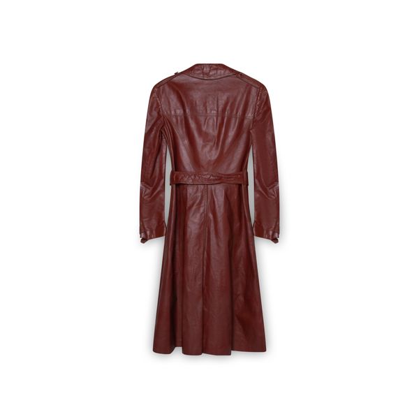 Vintage 70s Leather Trech Coat