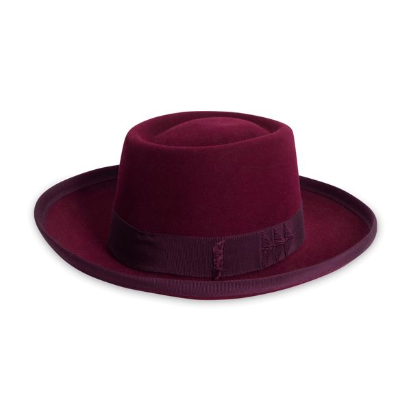 Helen Kaminski Maroon Felt Hat