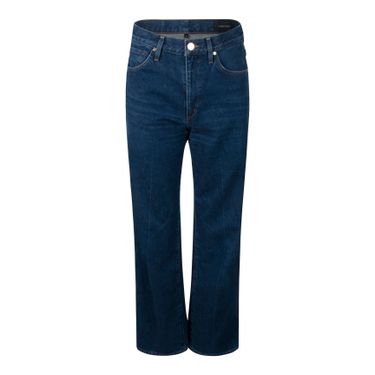 Goldsign - Benefit High-Rise Straight Jeans in Deep Indigo