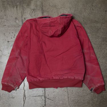 Vintage Carhartt Red Distressed Hooded Jacket