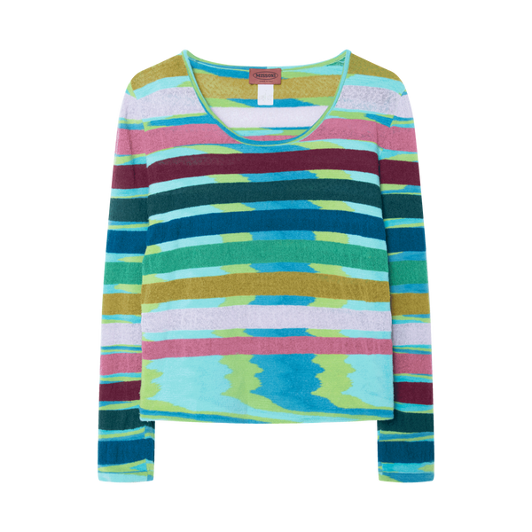 Vintage Missoni Striped Knit Long Sleeve