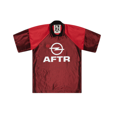 Vintage Black and Red Mesh Soccer Jersey