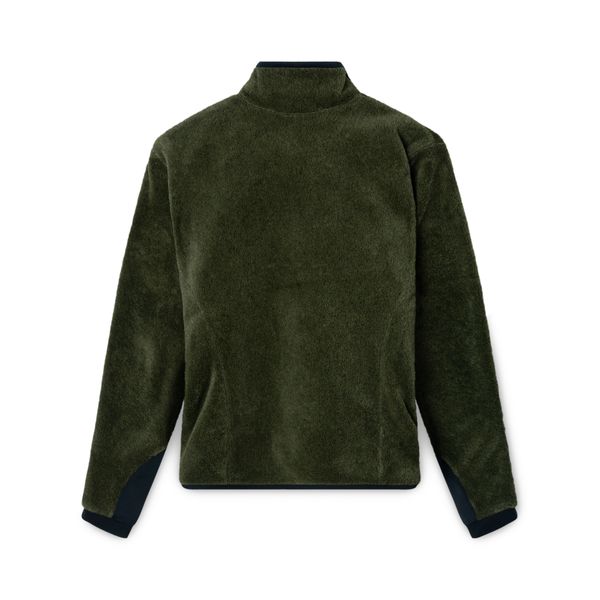 Arc’teryx Olive Green Deep Pile Fleece Zip Up Sweater