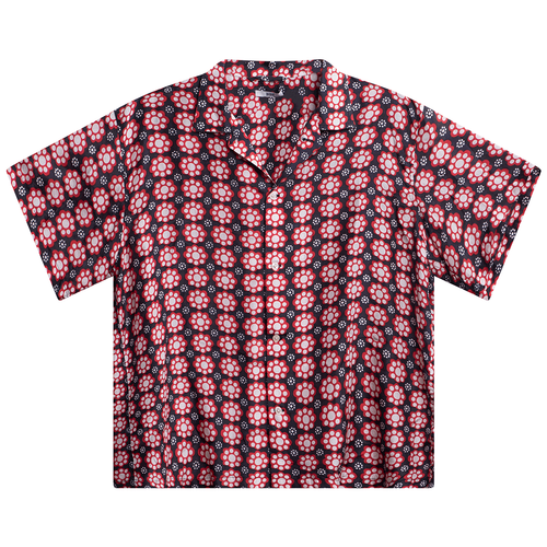 Bode Printed Red Floral Shirt 