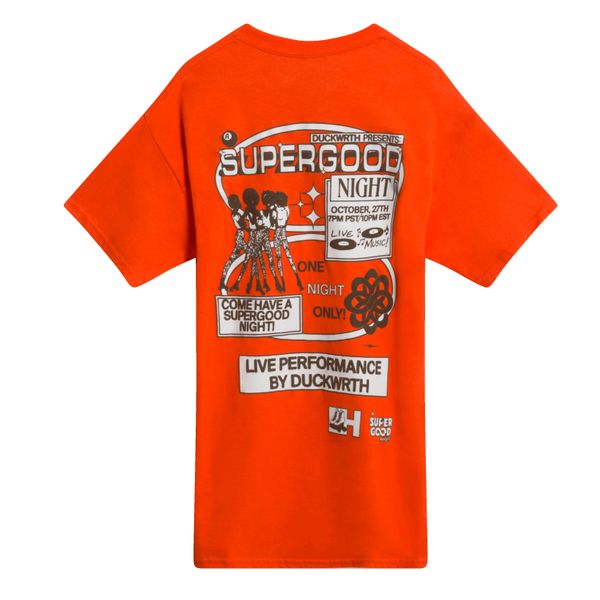 Super GDAD Orange Intertwined Rings Tee