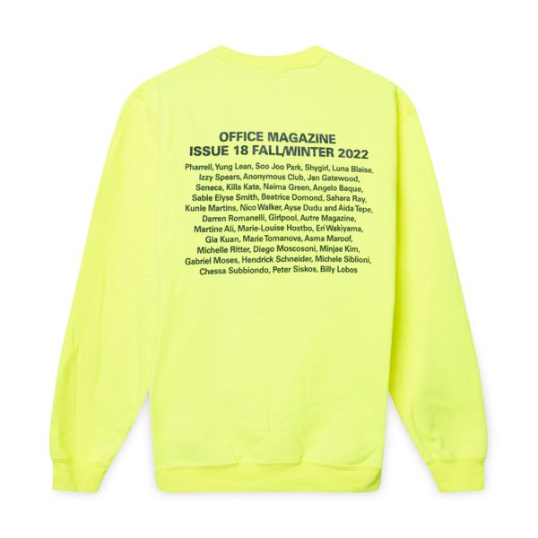 Office Magazine Issue 18 Yellow Crewneck