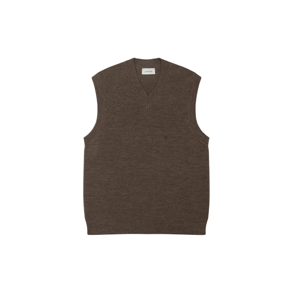 Lemaire Khaki V-Neck Vest