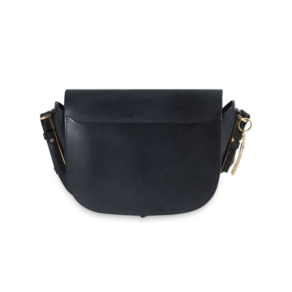 Sophie Hulme Black Leather Crossbody Bag