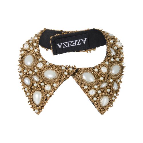 Azeeza Pearl Embellished Shirt Collar