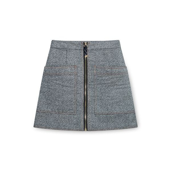 Acne Studios Prisca P Work Front Zip Mini Skirt