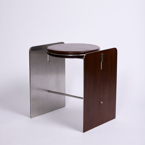 Side Stool/Table in Walnut
