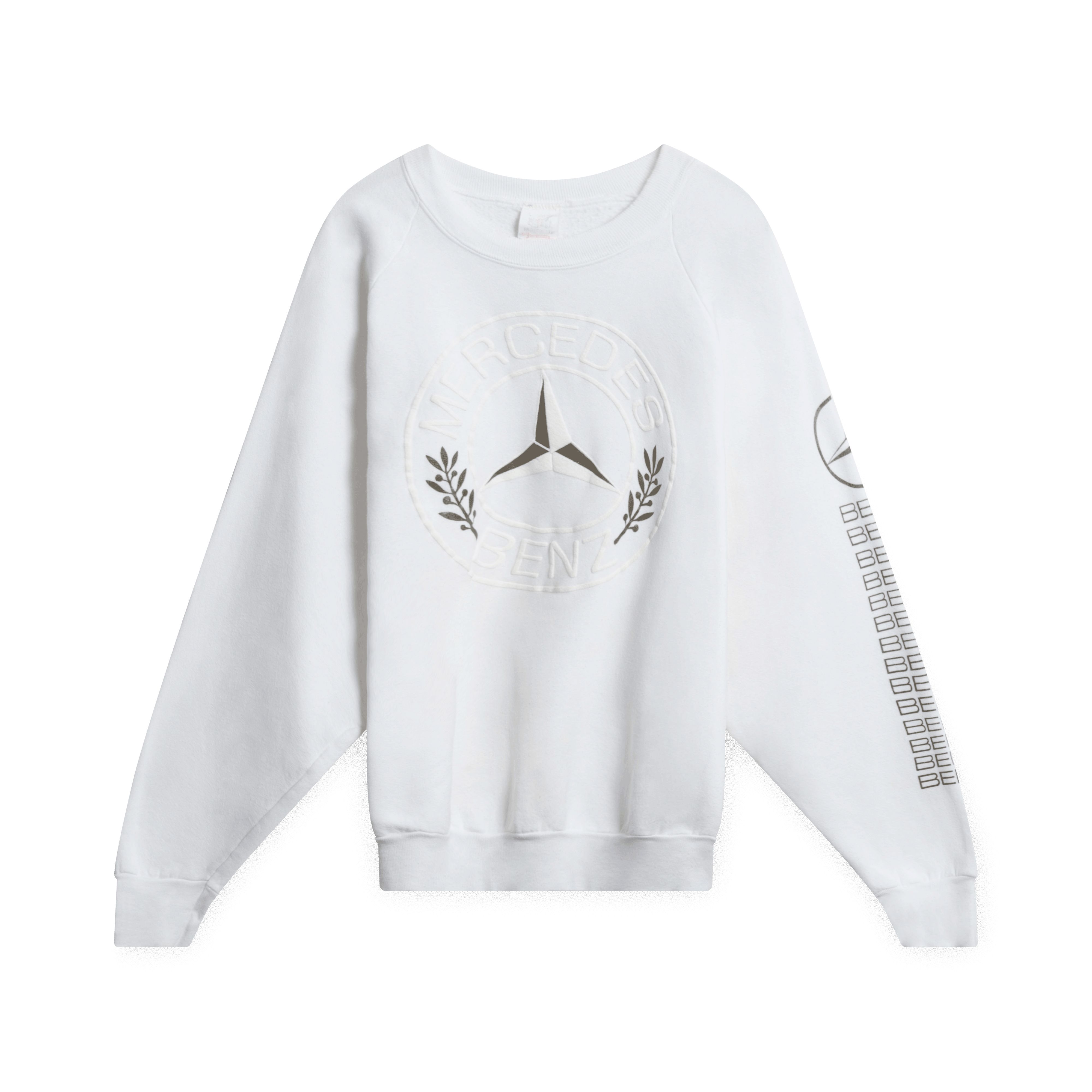 Vintage 80s mercedes fashion benz embroidered crewneck sweatshirt