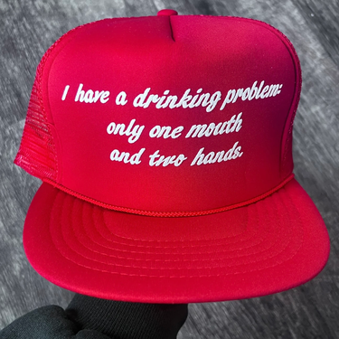 1980s Drinking Problem Snapback Trucker Hat
