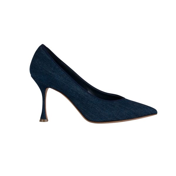 Manolo Blahnik Denim Pumps