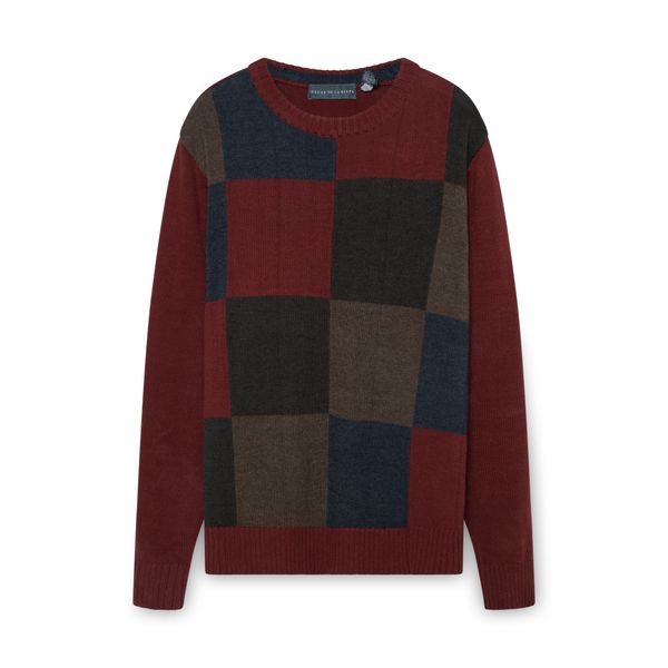 Oscar De La Renta Checkerboard Sweater