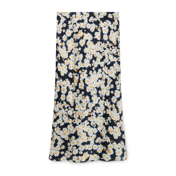 Réalisation Par Silk Floral Midi Skirt