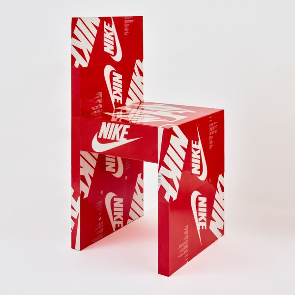 Nikes - shoe box chair, 2024