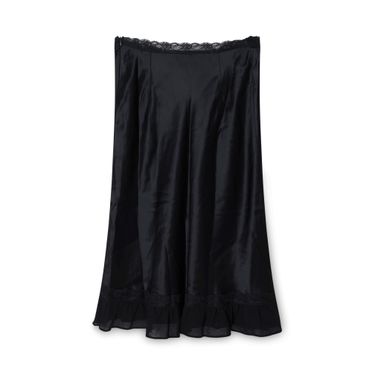 Vintage Black Silk Skirt