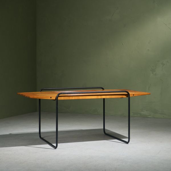 Coffee Table with Slatted Top by Taichiro Nakai for La Permanente Mobili Cantù, Italy, 1955