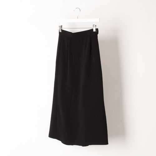 Vintage Yves Saint Laurent Midi Skirt in Black
