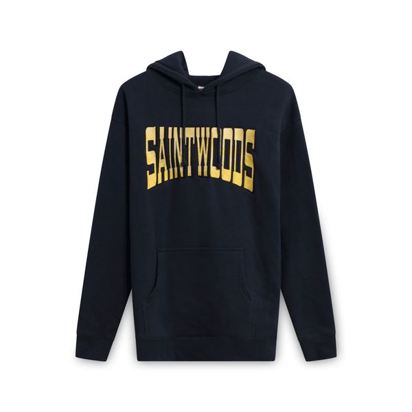 Saintwoods Navy Big Mountain Logo Hoodie